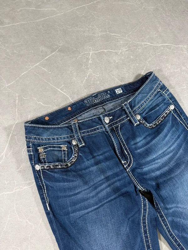Miss Me Low waist Bootcut Y2k 2000 style Denim Jeans (S/M)