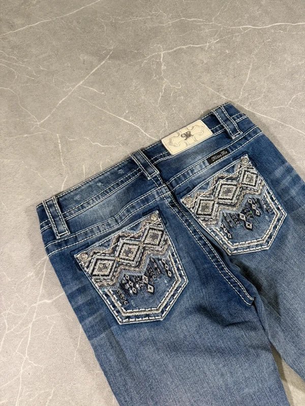 Miss Me Low waist Bootcut Y2k 2000style Denim/Jeans (S)