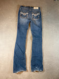 Miss Me Low Waist Bootcut Jeans Y2K Denim Blau Washed (Xs-S)