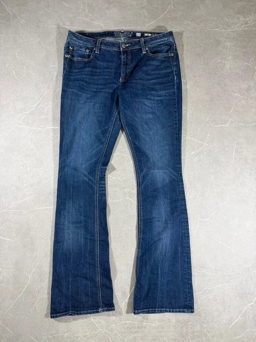 Miss Me Low waist Bootcut 2000 Y2k Washed Denim Jeans (M)