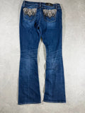 Miss Me Low waist Bootcut 2000 Y2k Washed Denim Jeans (M)