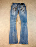 Miss Me Low Waist Bootcut Jeans Y2k Blau 2000style (S)