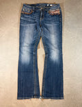 Miss Me Low Waist Bootcut Jeans Y2k Blau 2000style (M)